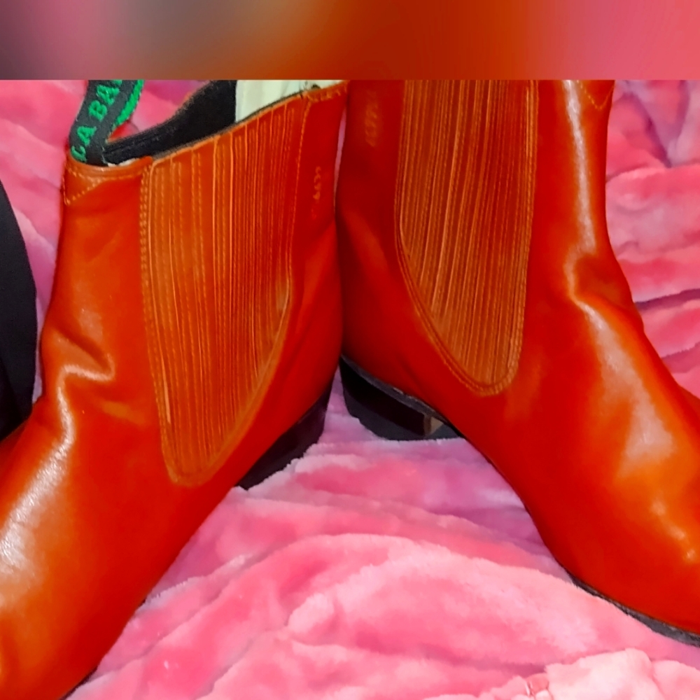 Men's ankles boots red  size 9